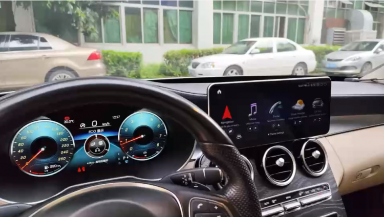 12,3" Digitaler Tacho + Android 14 CarPlay Display NTG5 C-Klasse W205 NTG5.5